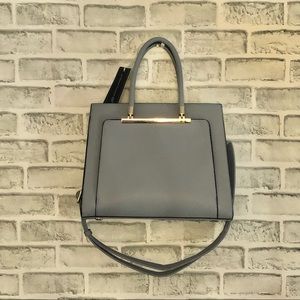 La Terre Fashion Grey/Blue Purse